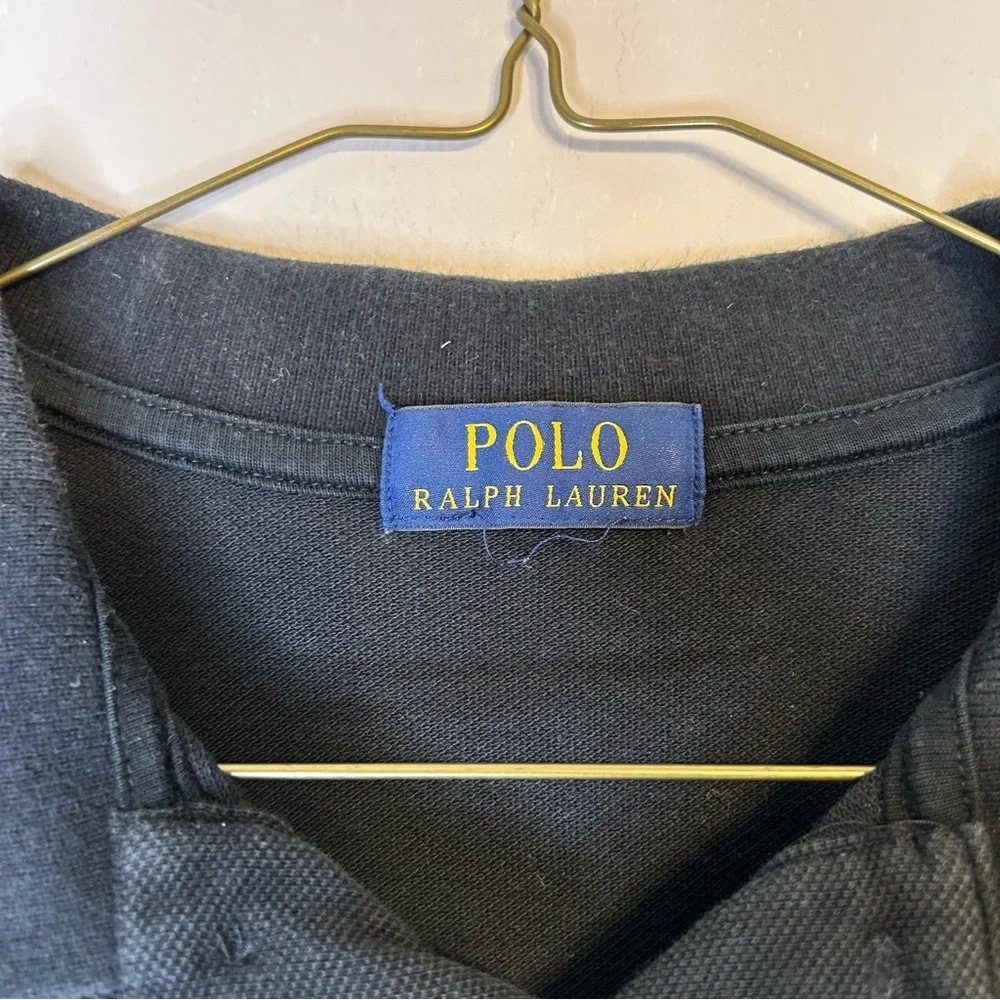 Polo Ralph Lauren The Iconic Mesh Polo Shirt Black Size‎ L/14-16